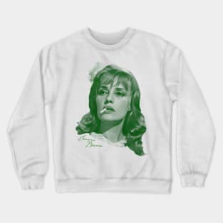 Retro Jeanne Moreau Verte Tribute Crewneck Sweatshirt